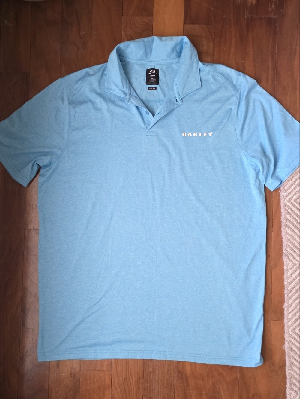 Oakley Men's Heather Sky Blue Polo
